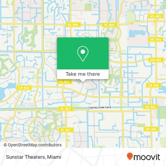 Sunstar Theaters map