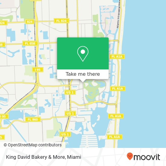 Mapa de King David Bakery & More