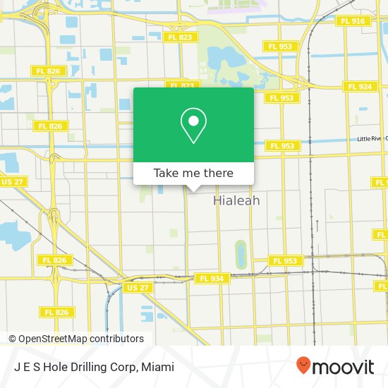 J E S Hole Drilling Corp map