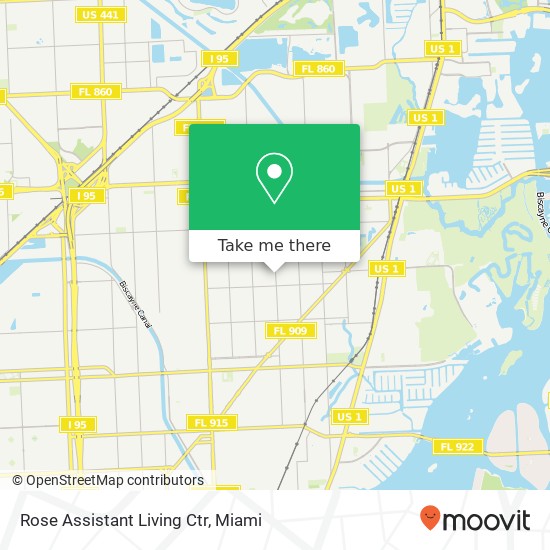 Rose Assistant Living Ctr map