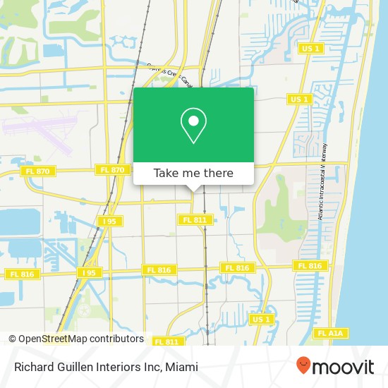 Richard Guillen Interiors Inc map