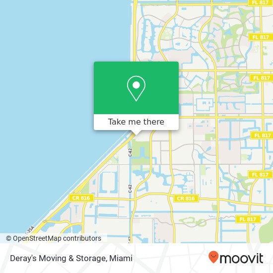 Deray's Moving & Storage map