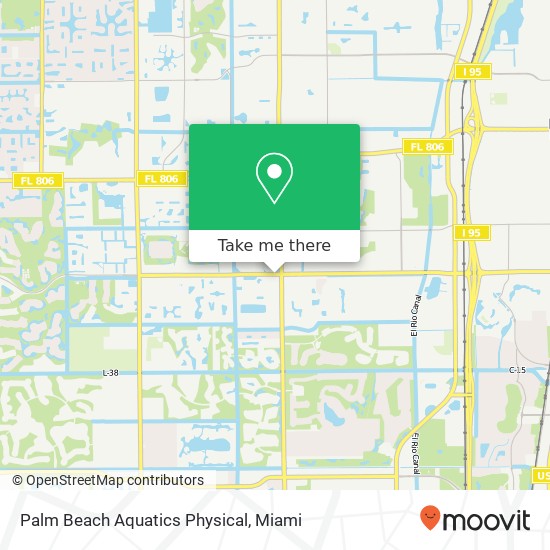 Mapa de Palm Beach Aquatics Physical