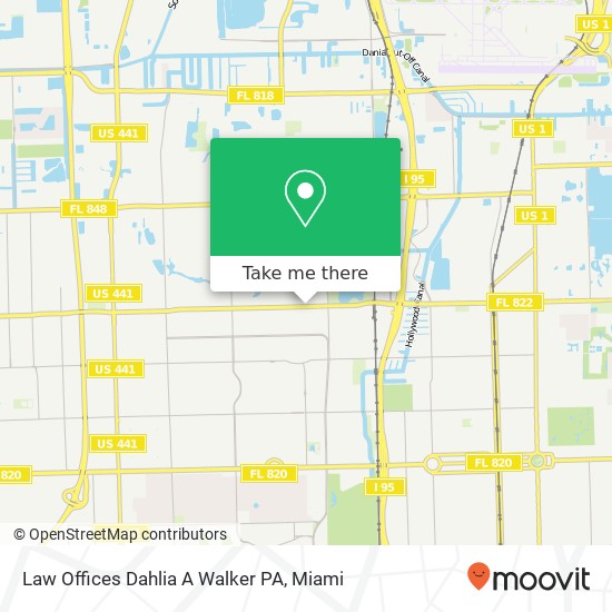 Mapa de Law Offices Dahlia A Walker PA