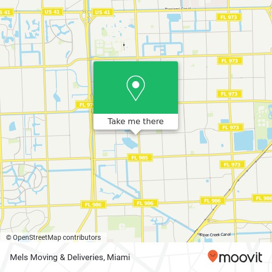 Mels Moving & Deliveries map