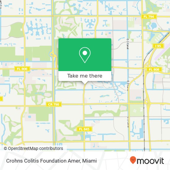 Mapa de Crohns Colitis Foundation Amer