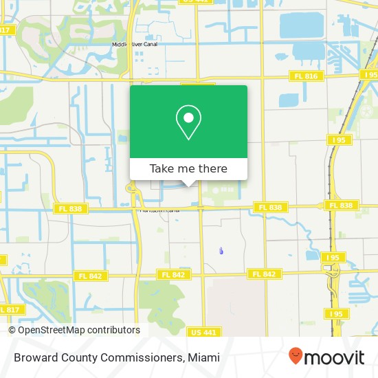 Mapa de Broward County Commissioners