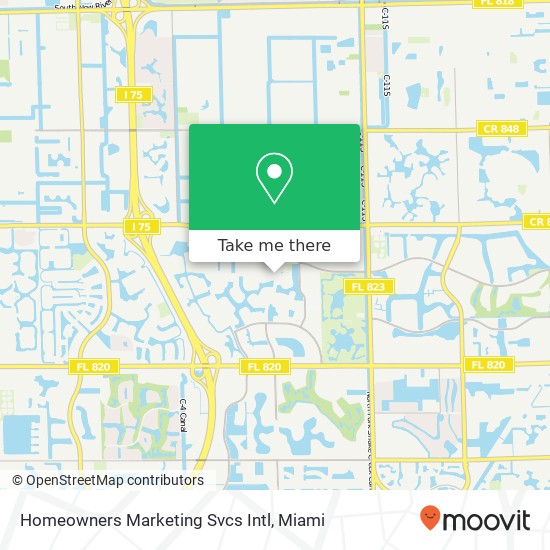Homeowners Marketing Svcs Intl map