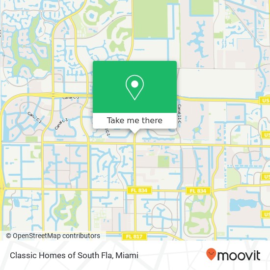 Classic Homes of South Fla map