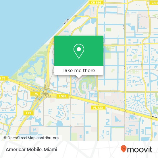 Americar Mobile map
