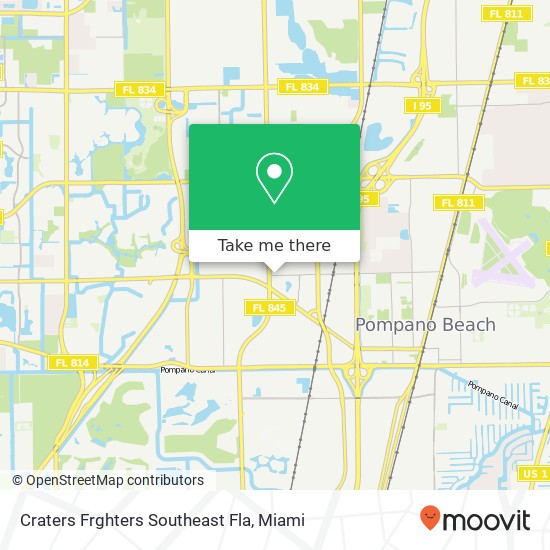 Craters Frghters Southeast Fla map