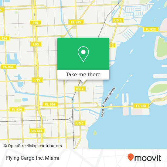 Flying Cargo Inc map