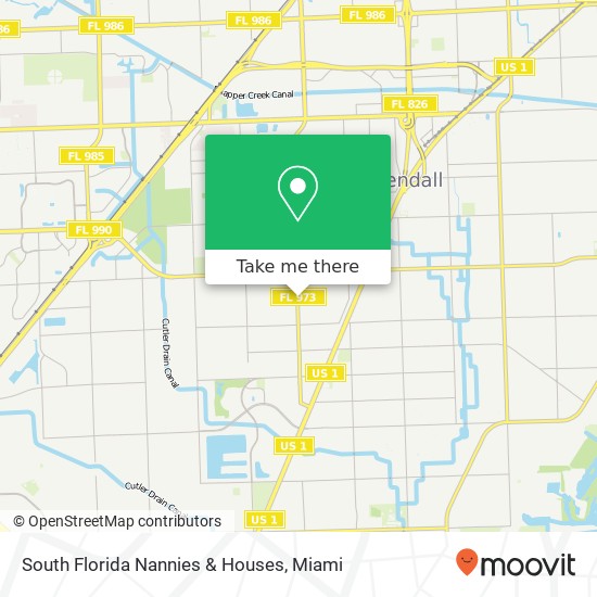 South Florida Nannies & Houses map