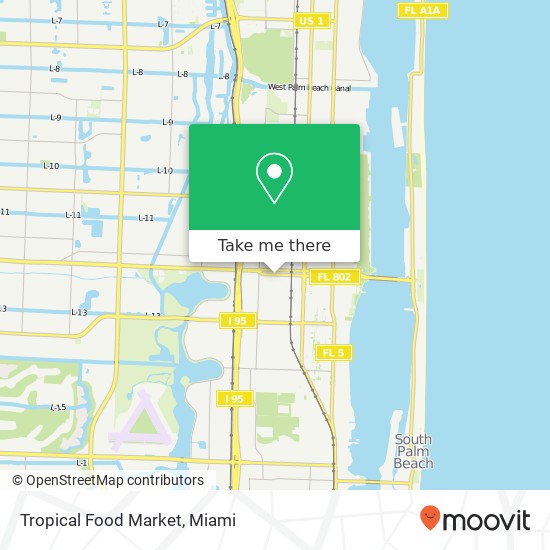 Tropical Food Market map