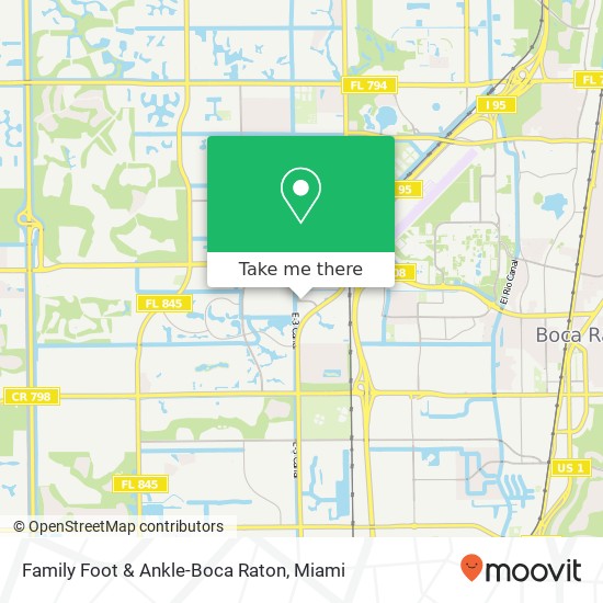 Family Foot & Ankle-Boca Raton map