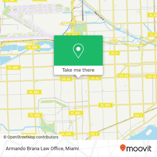 Mapa de Armando Brana Law Office