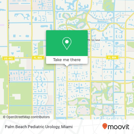 Mapa de Palm Beach Pediatric Urology