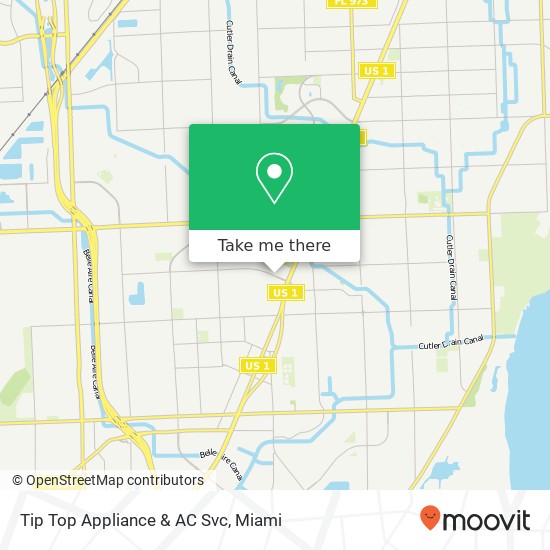 Tip Top Appliance & AC Svc map