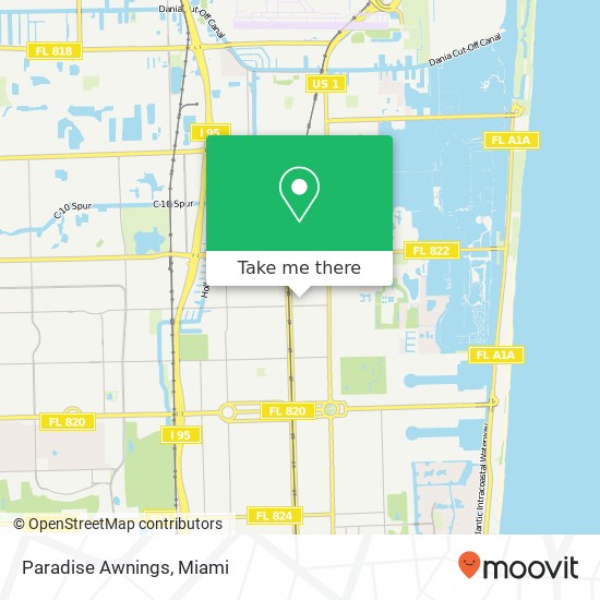 Paradise Awnings map