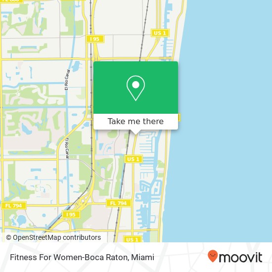 Mapa de Fitness For Women-Boca Raton