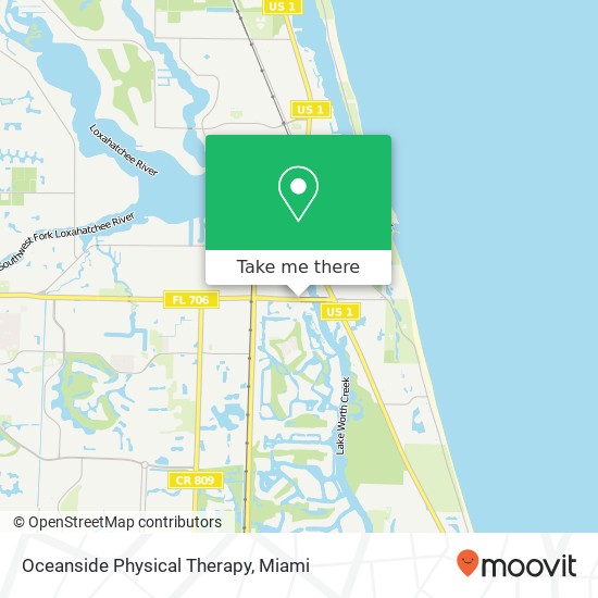 Mapa de Oceanside Physical Therapy