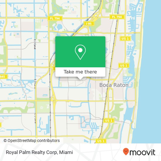 Mapa de Royal Palm Realty Corp
