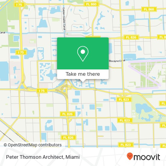 Peter Thomson Architect map