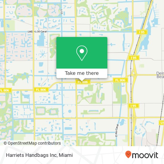 Harriets Handbags Inc map