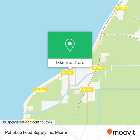 Pahokee Feed Supply Inc map