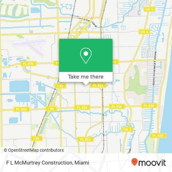 F L McMurtrey Construction map