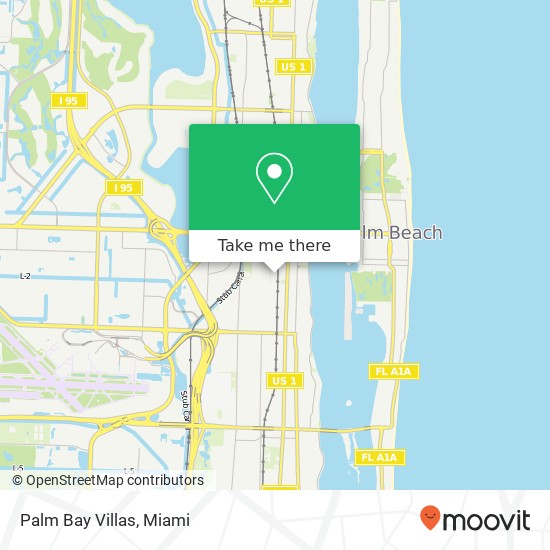 Palm Bay Villas map