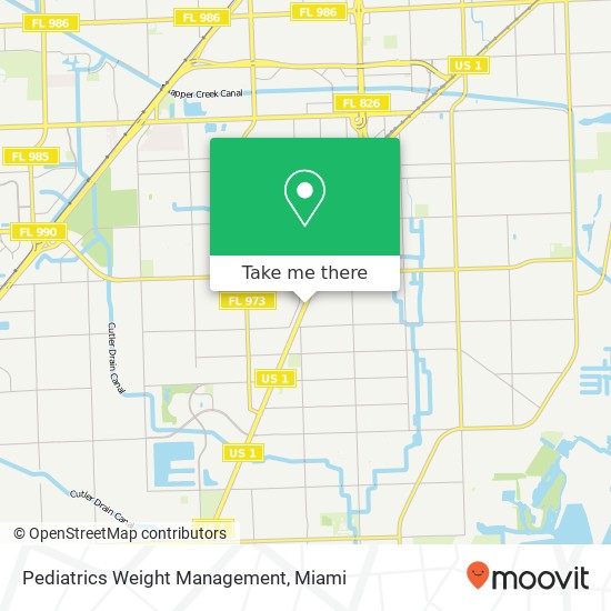 Pediatrics Weight Management map