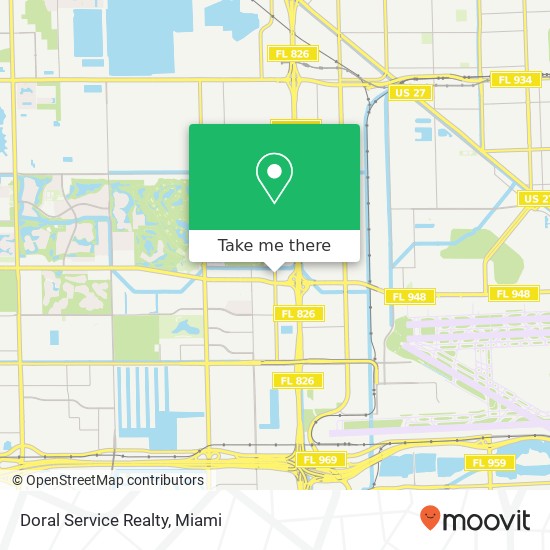 Mapa de Doral Service Realty