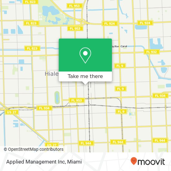 Applied Management Inc map