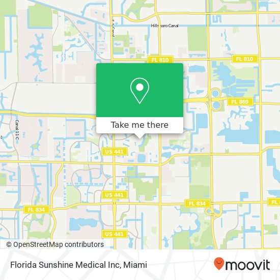 Florida Sunshine Medical Inc map