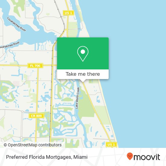 Preferred Florida Mortgages map