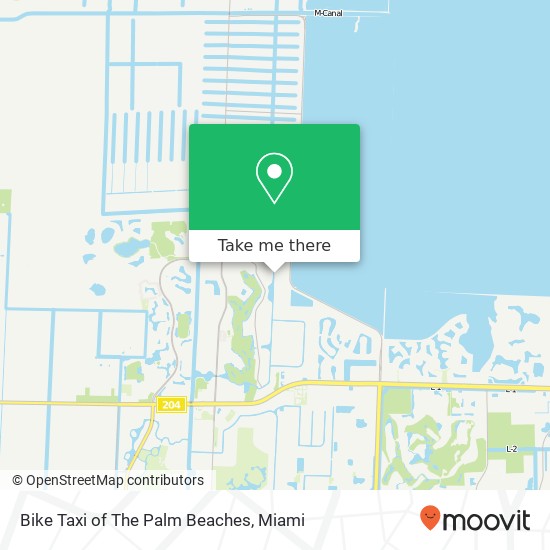 Bike Taxi of The Palm Beaches map