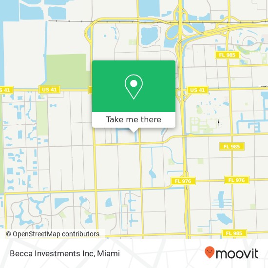 Becca Investments Inc map