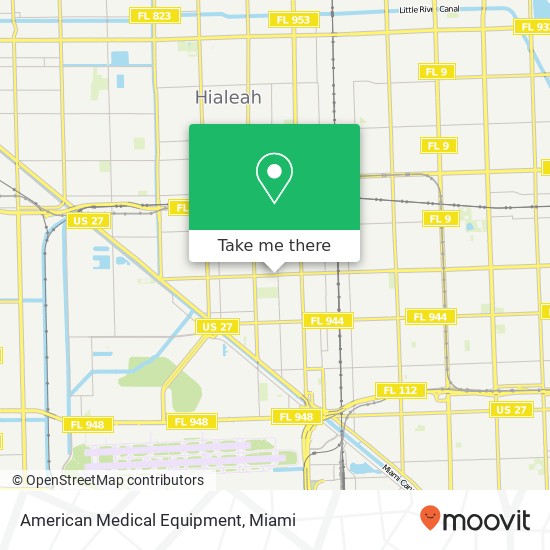 American Medical Equipment map