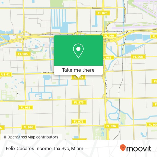 Felix Cacares Income Tax Svc map