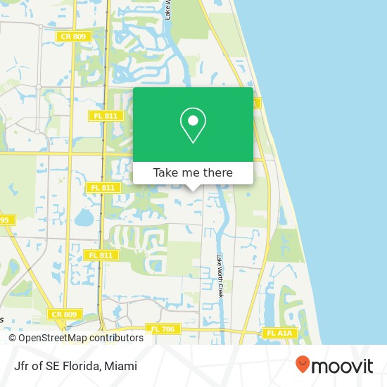 Jfr of SE Florida map