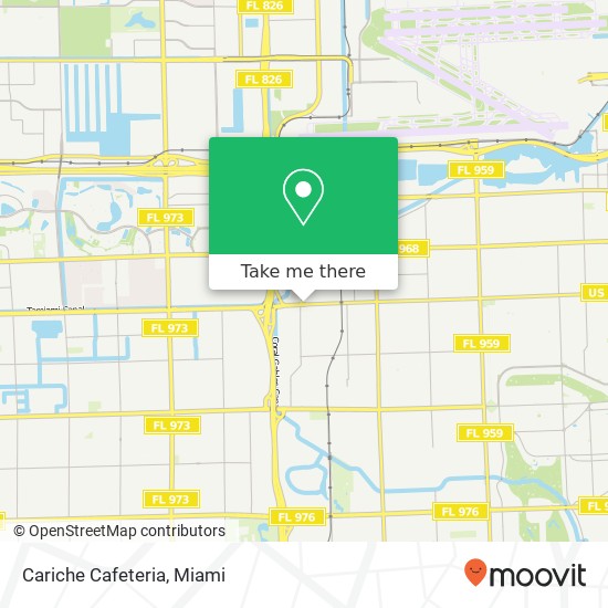 Cariche Cafeteria map