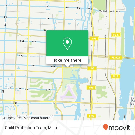 Child Protection Team map