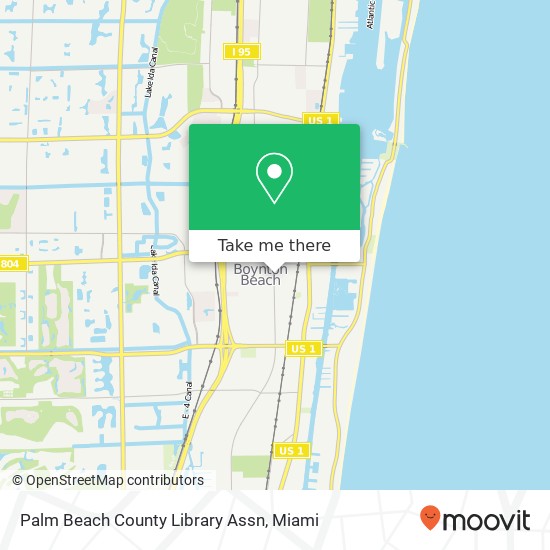 Mapa de Palm Beach County Library Assn