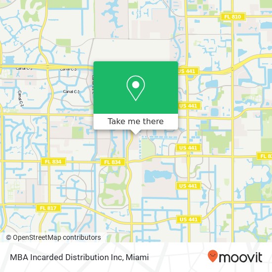 MBA Incarded Distribution Inc map