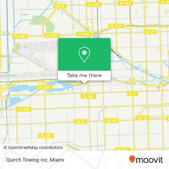 Quirch Towing Inc map