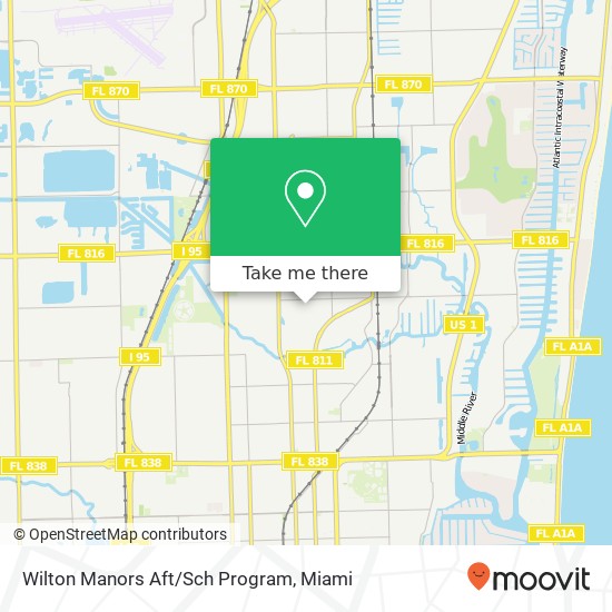 Wilton Manors Aft/Sch Program map