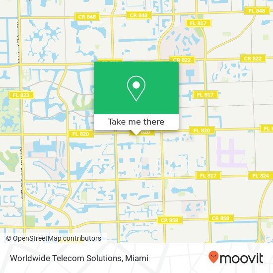 Mapa de Worldwide Telecom Solutions