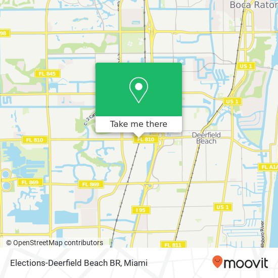Mapa de Elections-Deerfield Beach BR