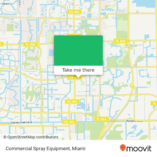 Mapa de Commercial Spray Equipment